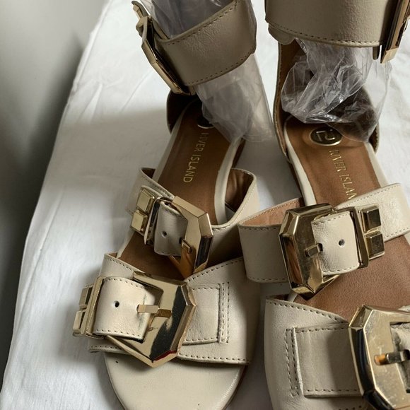River Island Buckle Gladiator Sandals Size 6 - Picture 9 of 10